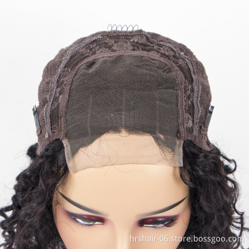 Brazilian Water Wave Wigs 4X4 Cuticle Aligned Lace Closure Wig,Wholesale Wigs 100% Human Hair